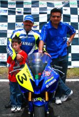 in Podium with champion of rookies 2007